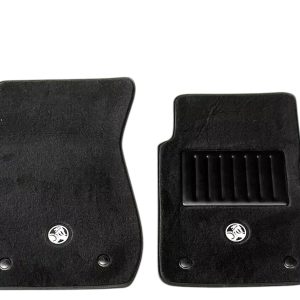 NEW HOLDEN VE 2 PIECE FLOOR MATS SUIT SEDAN UTE IN BLACK PLUSH CARPET WITH HOLDEN EMBLEM