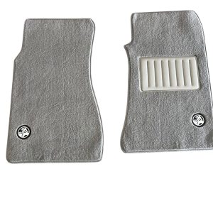 HOLDEN VN VR VS COMMODORE 2 PIECE FLOOR MATS SUIT SEDAN UTE SLATE GREY PLUSH LION