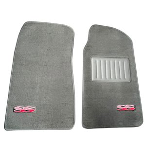 HOLDEN VR VS SS SEDAN 2 PIECE FLOOR MATS SLATE GREY PLUSH WITH HILL MAT