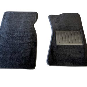 NEW VE VG VALIANT 2 PIECE FRONT FLOOR BLACK PLUSH MATS SUIT SEDAN